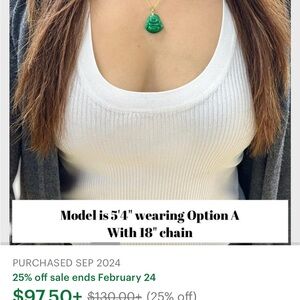 Jade 14k solid gold Buddha